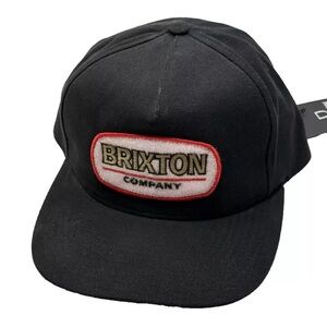 Brixton men’s snapback cap. New with tags, hat canyon MP embroidered patch. New